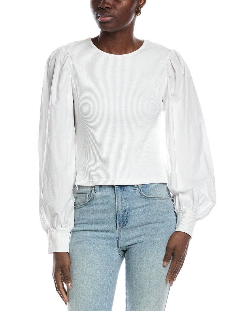 Топ Gracia с рукавами-фонариками, белый 
Топ Gracia с рукавами-фонариками, белый