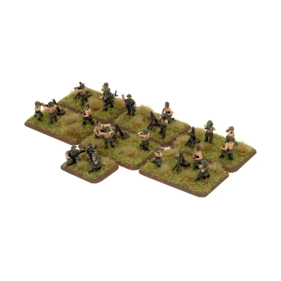 Минометный взвод, Flames of War - Vietnam - Australian and New Zealand Army Corps - Box Sets & Miscellaneous
Минометный взвод, Flames of War - Vietnam - Australian and New Zealand Army Corps - Box Sets & Miscellaneous