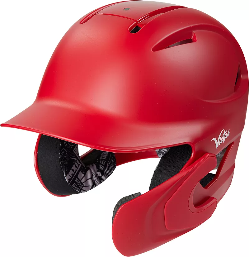 Бейсбольный шлем Victus для взрослых PureFit с универсальной защитой челюсти, красный
Бейсбольный шлем Victus для взрослых PureFit с универсальной защитой челюсти, красный