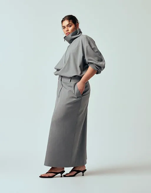 Короткая серая юбка-карандаш ASOS DESIGN Curve
Короткая серая юбка-карандаш ASOS DESIGN Curve