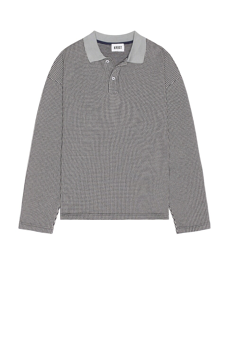 Поло для регби с жаккардовым узором «гусиная лапка» Krost, серый
Поло для регби с жаккардовым узором «гусиная лапка» Krost, серый