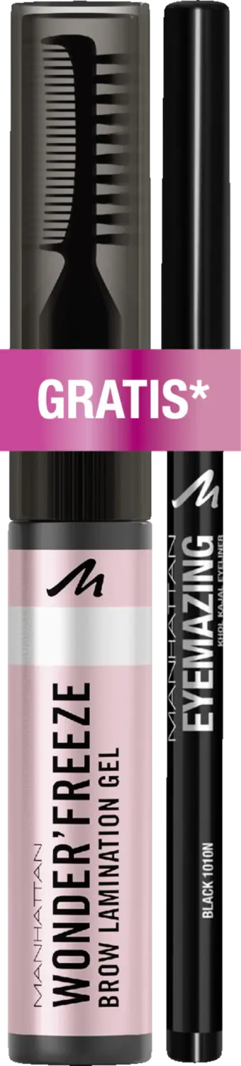 Гель для бровей Manhattan Wonder Freeze Brow Lamination Gel 001 Clear & Eyemazing Kajal Eyeliner 1010N black
Гель для бровей Manhattan Wonder Freeze Brow Lamination Gel 001 Clear & Eyemazing Kajal Eyeliner 1010N black