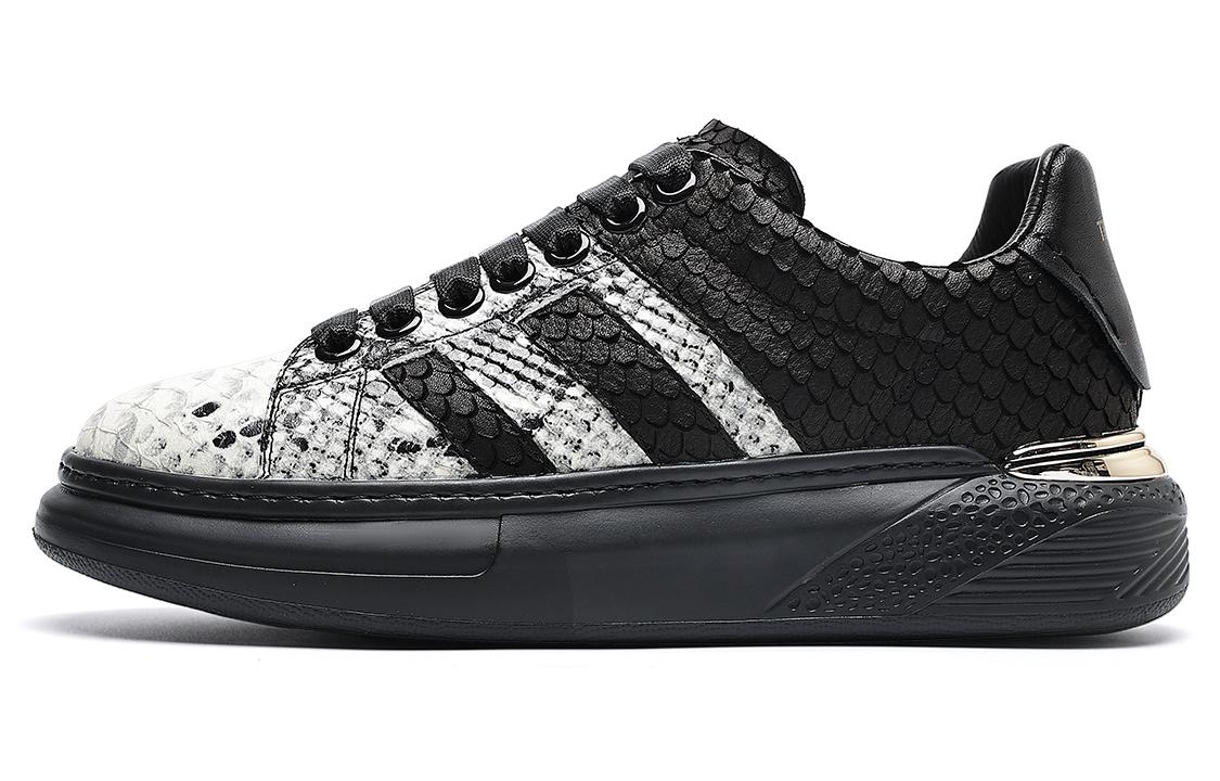 Низкие скейтерские кроссовки мужские бело-черные TRUMPPIPE
Низкие скейтерские кроссовки мужские бело-черные TRUMPPIPE