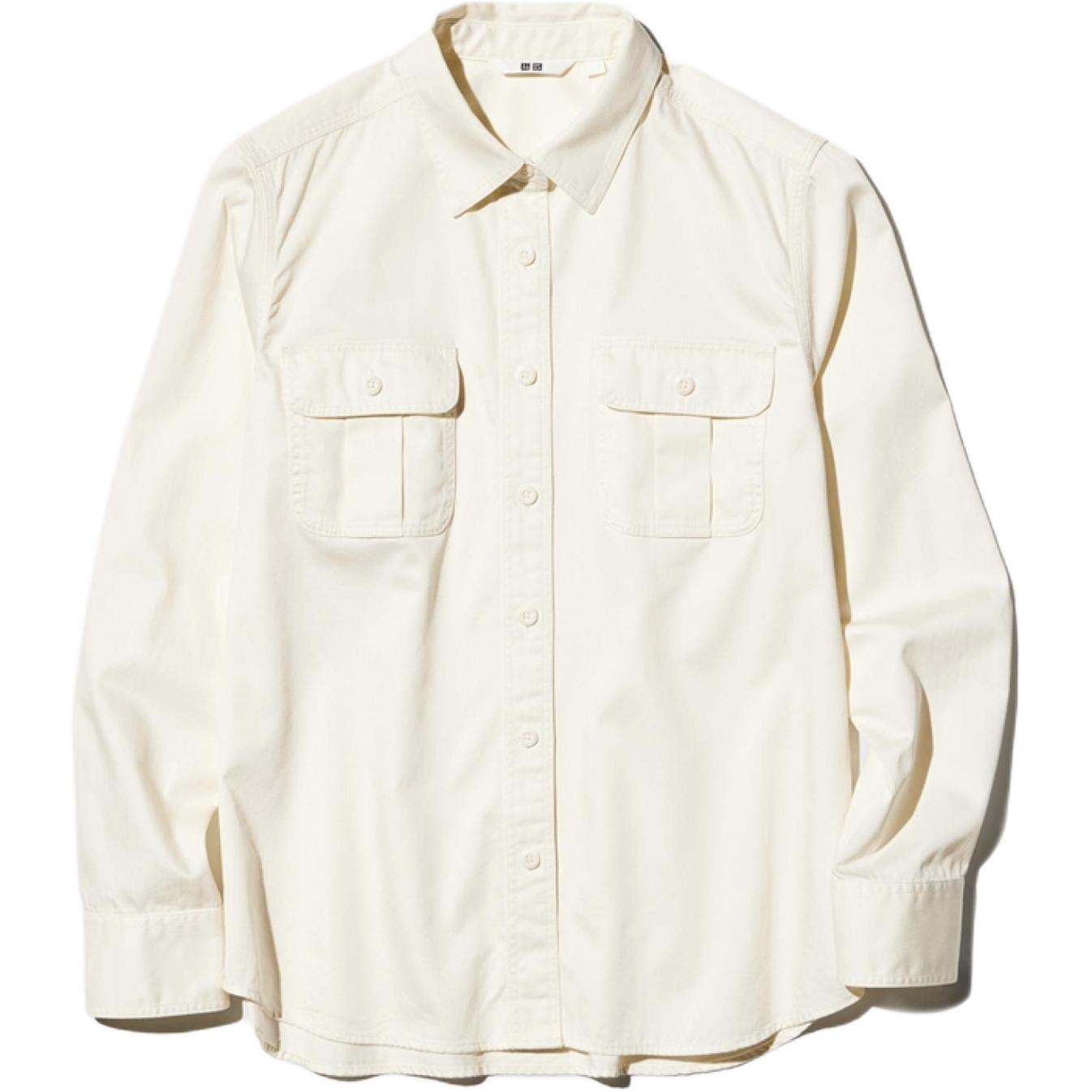 UNIQLO Женская слоновая кость рубашка
UNIQLO Женская слоновая кость рубашка