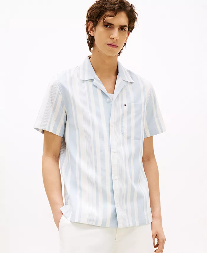 Мужская свободная полосатая рубашка Camp Tommy Hilfiger, синий
Мужская свободная полосатая рубашка Camp Tommy Hilfiger, синий