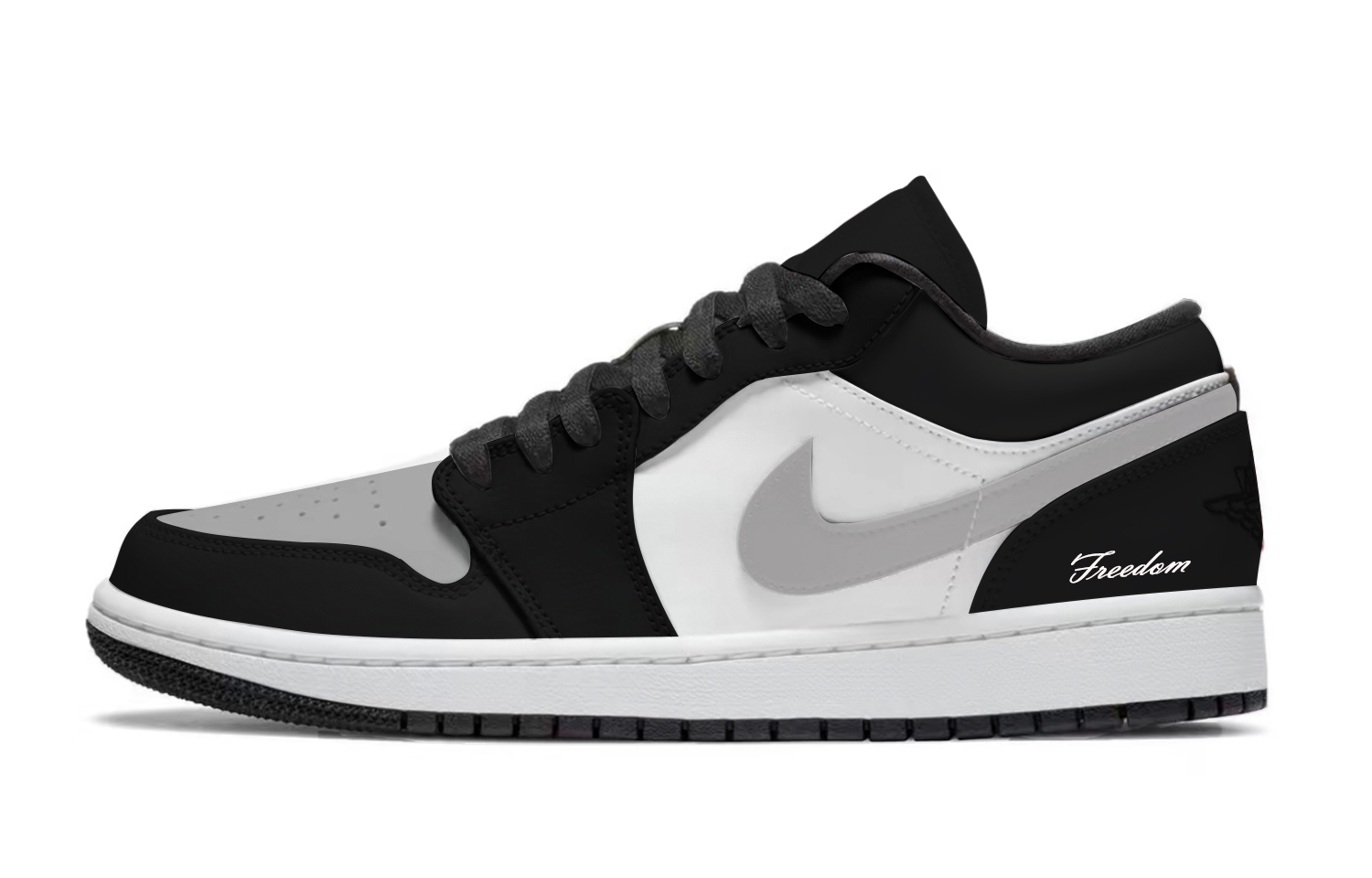 Jordan Кроссовки Air 1 Smoke Gray, износостойкие, низкие, винтажные, мужские, черный с серым
Jordan Кроссовки Air 1 Smoke Gray, износостойкие, низкие, винтажные, мужские, черный с серым