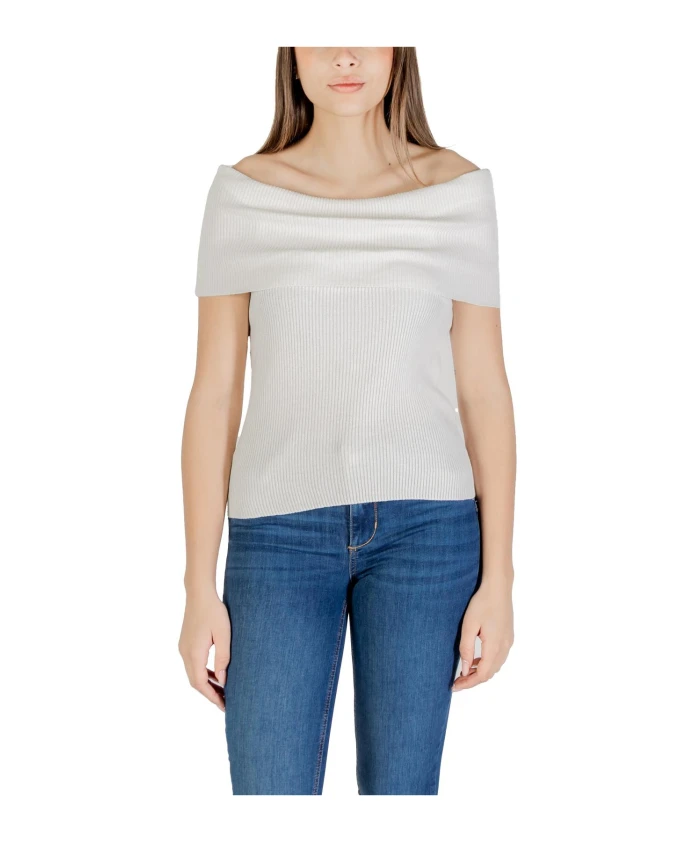 Белый вязаный свитер с вырезом-лодочкой Only, белый
Белый вязаный свитер с вырезом-лодочкой Only, белый