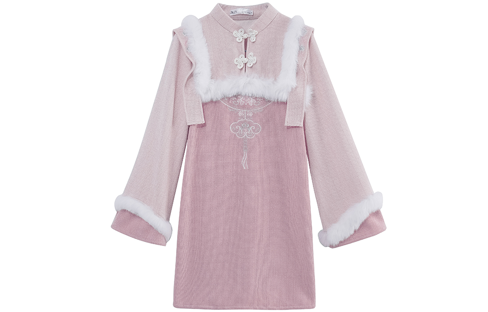 JK&JS Женское розовое платье с длинными рукавами
JK&JS Женское розовое платье с длинными рукавами