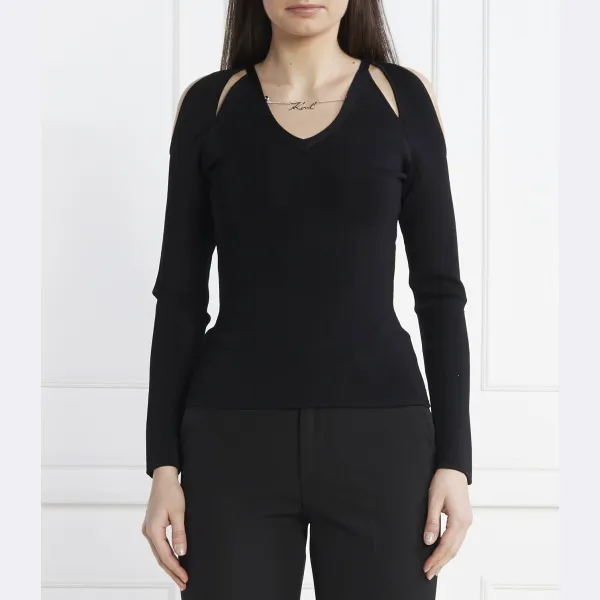 Облегающий свитер Karl Lagerfeld, черный
Облегающий свитер Karl Lagerfeld, черный