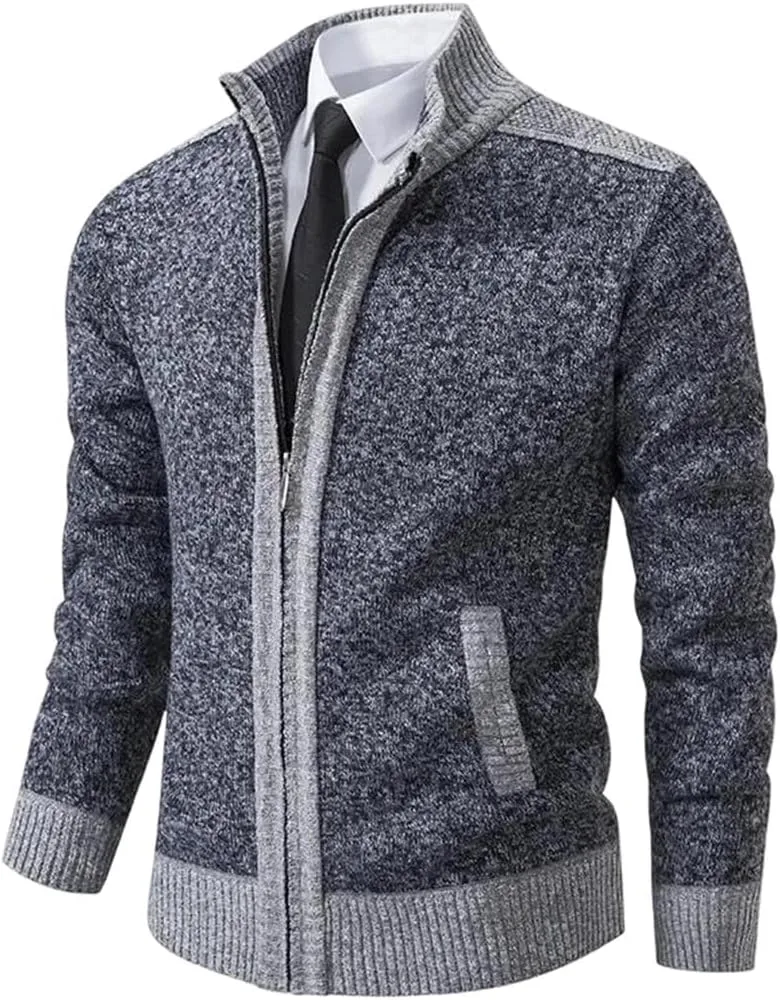 Мужской кардиган с воротником-стойкой на молнии, теплый, для осени и зимы
Мужской кардиган с воротником-стойкой на молнии, теплый, для осени и зимы