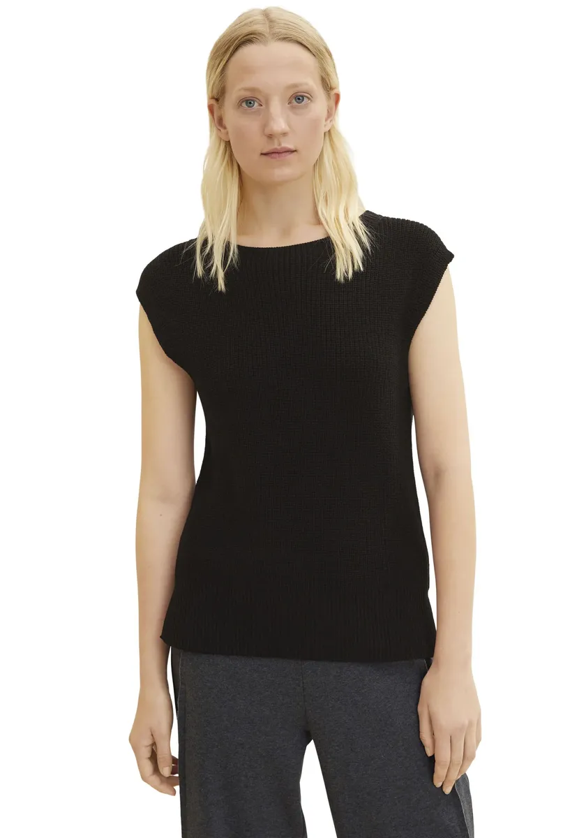 TOM TAILOR свитер-жилет, черный
TOM TAILOR свитер-жилет, черный