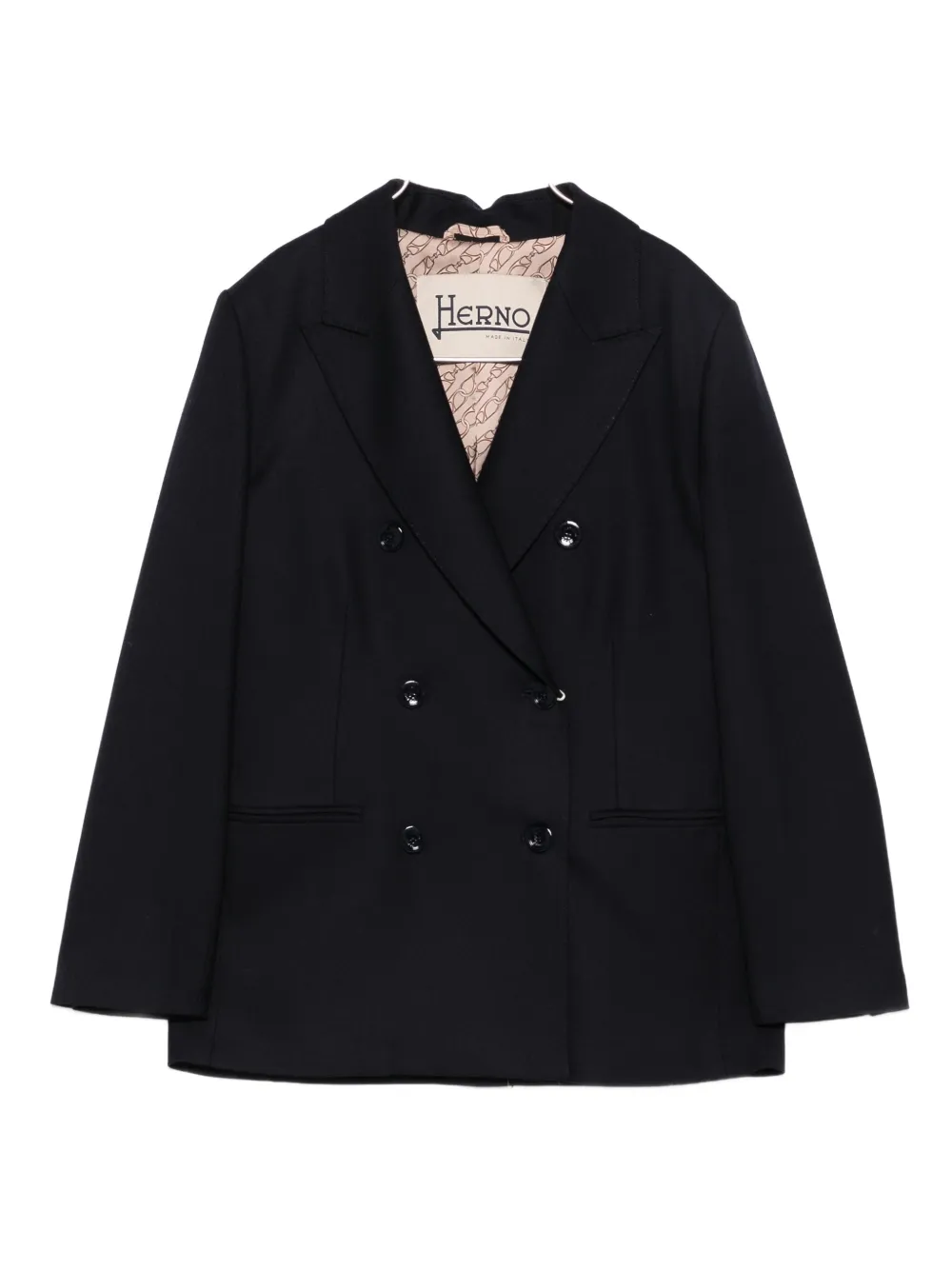 Двубортный пиджак Herno, синий
Двубортный пиджак Herno, синий