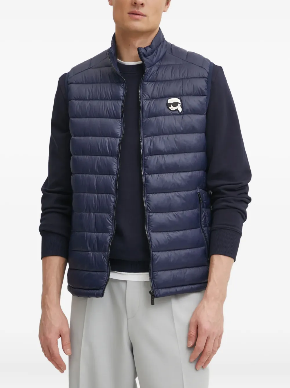 Стеганый жилет с нашивкой-логотипом KARL LAGERFELD, синий
Стеганый жилет с нашивкой-логотипом KARL LAGERFELD, синий