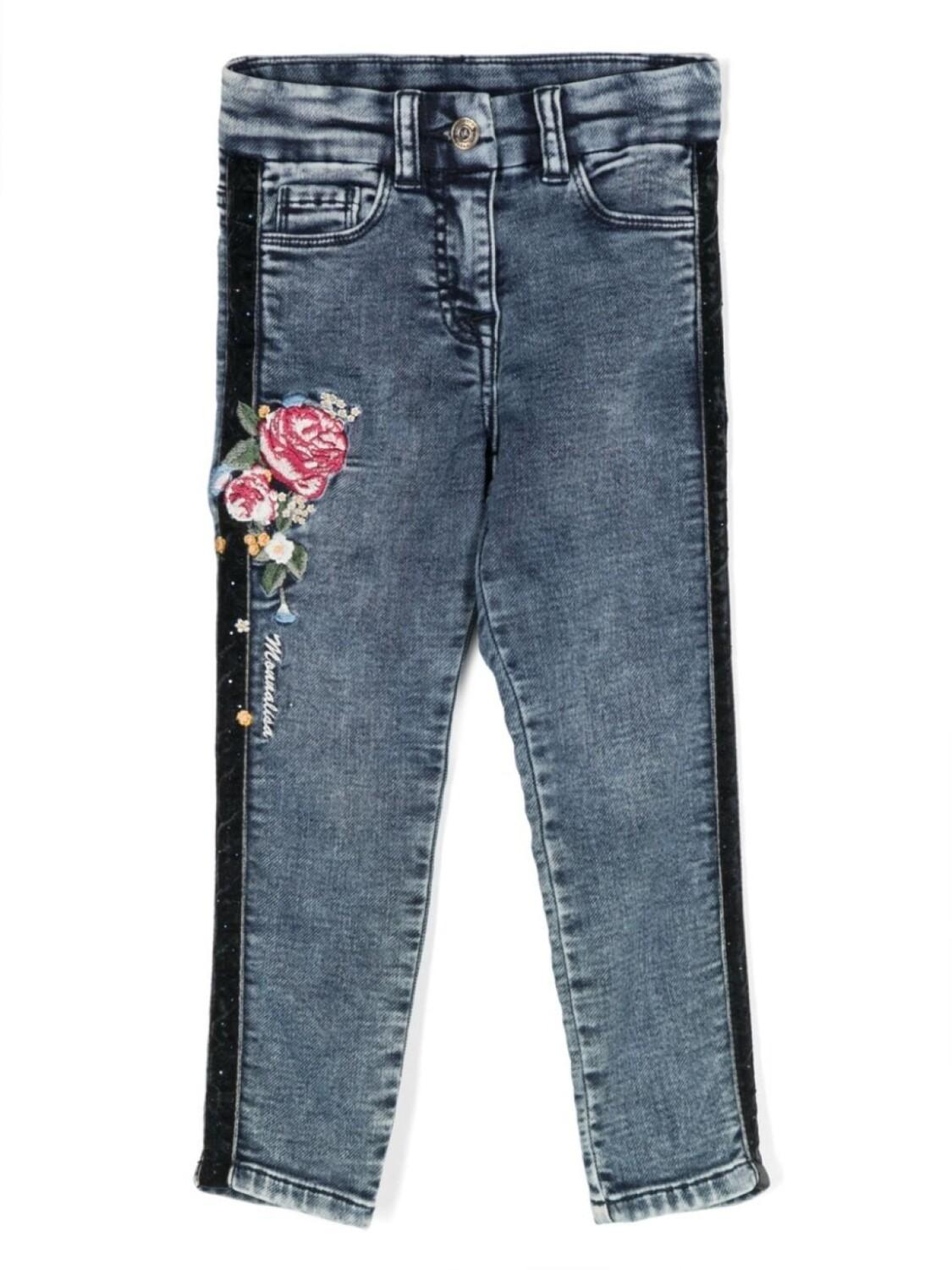 Monnalisa джинсы с цветочной вышивкой, синий
Monnalisa джинсы с цветочной вышивкой, синий