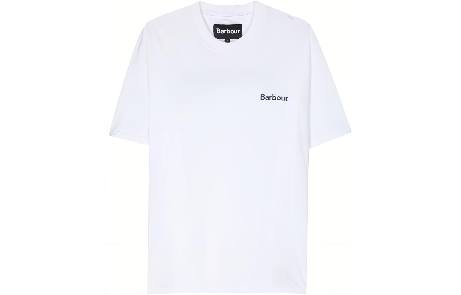 Хлопковая футболка с принтом логотипа BARBOUR, белый
Хлопковая футболка с принтом логотипа BARBOUR, белый