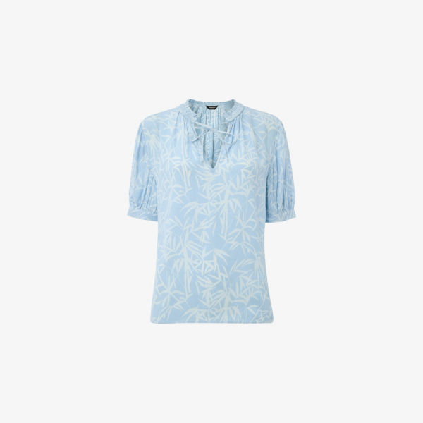 Блуза Whistles с графическим принтом и завязками на шее, мультиколор
Блуза Whistles с графическим принтом и завязками на шее, мультиколор