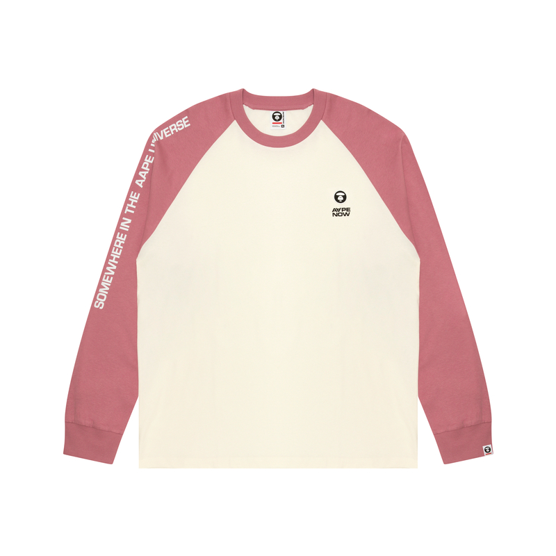 Футболка с рукавом реглан и нашивкой логотипа *A Bathing APE Aape, розовый
Футболка с рукавом реглан и нашивкой логотипа *A Bathing APE Aape, розовый