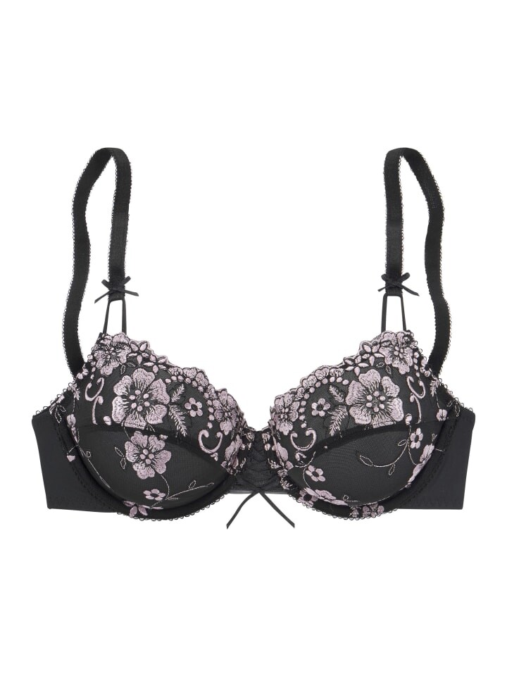 Бюстгальтер на косточках LASCANA, цвет schwarz/rose
Бюстгальтер на косточках LASCANA, цвет schwarz/rose