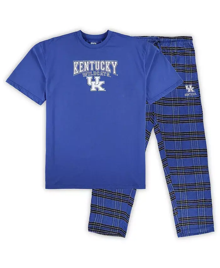 Мужской набор "Royal Distressed Kentucky Wildcats" из футболки и брюк-фланели больших размеров, 2 предмета Profile
Мужской набор "Royal Distressed Kentucky Wildcats" из футболки и брюк-фланели больших размеров, 2 предмета Profile