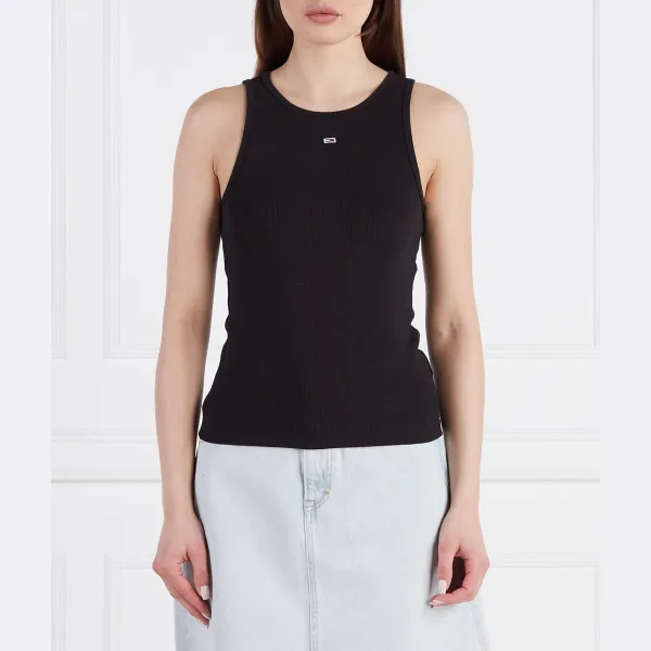 Топ tjw Essential в рубчик, облегающий крой Tommy Hilfiger, черный
Топ tjw Essential в рубчик, облегающий крой Tommy Hilfiger, черный