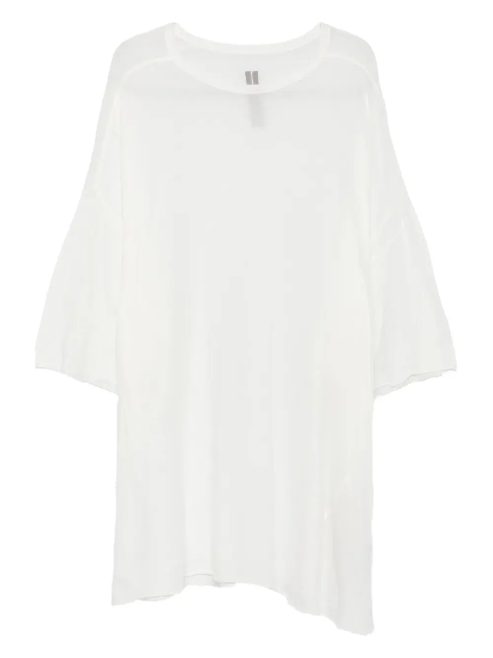 Хлопковая футболка с необработанным краем Rick Owens, белый
Хлопковая футболка с необработанным краем Rick Owens, белый