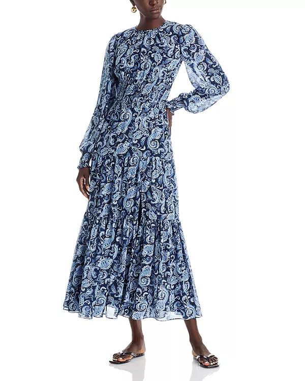 Платье-Макси с завышенной талией и ярусным кроем Michael Kors, синий
Платье-Макси с завышенной талией и ярусным кроем Michael Kors, синий