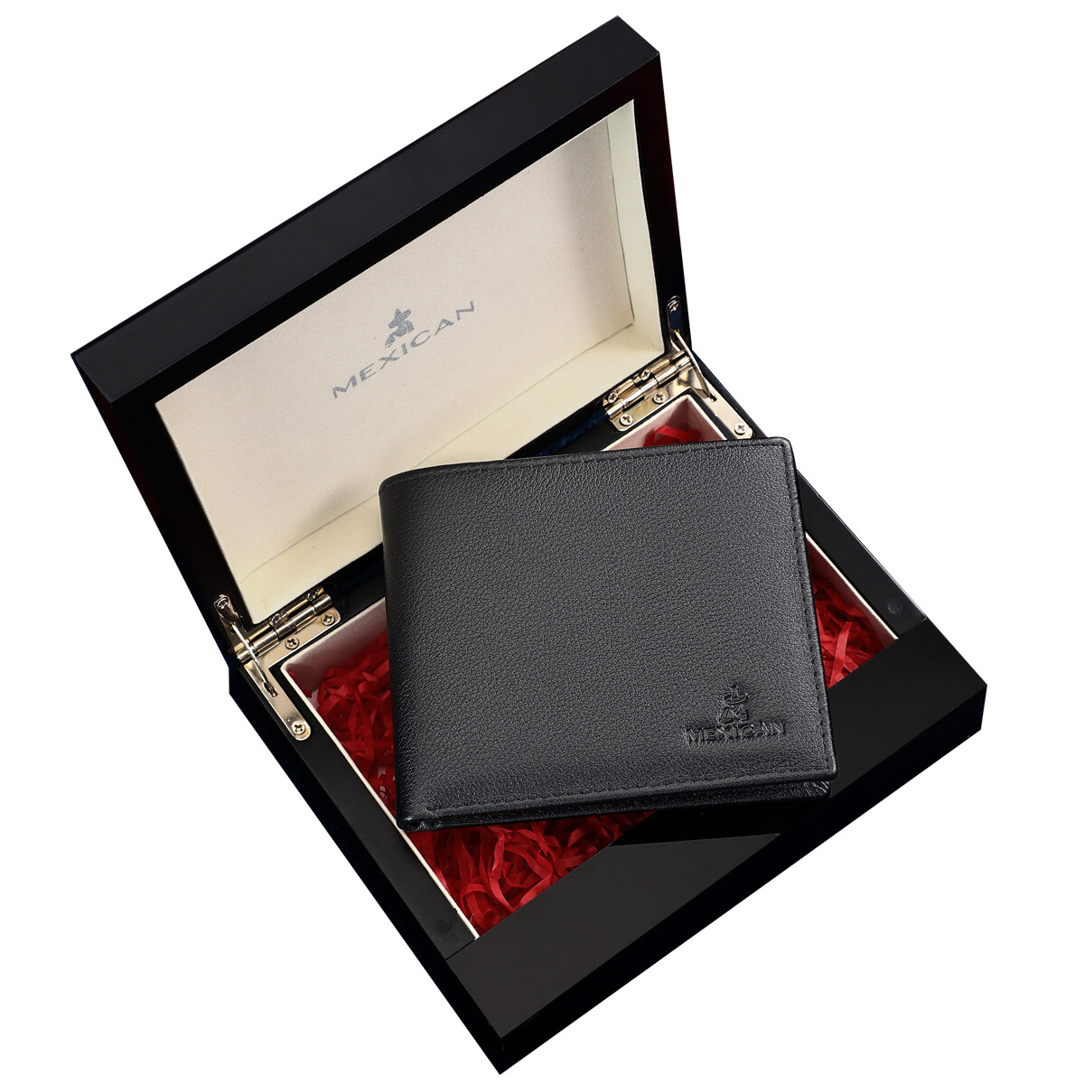 Scarecrow МЕКСИКАНСКИЙ мужской кошелек, ЧерныйЧерная деревянная подарочная коробка
Scarecrow МЕКСИКАНСКИЙ мужской кошелек, ЧерныйЧерная деревянная подарочная коробка