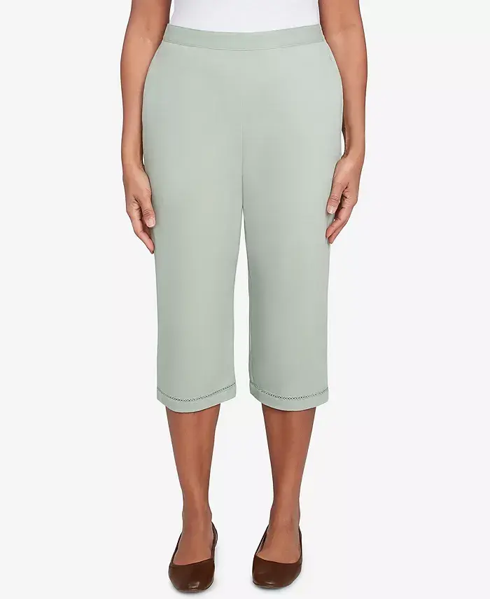 Женские расклешенные капри Santa Fe с кружевным подолом Alfred Dunner, зеленый
Женские расклешенные капри Santa Fe с кружевным подолом Alfred Dunner, зеленый