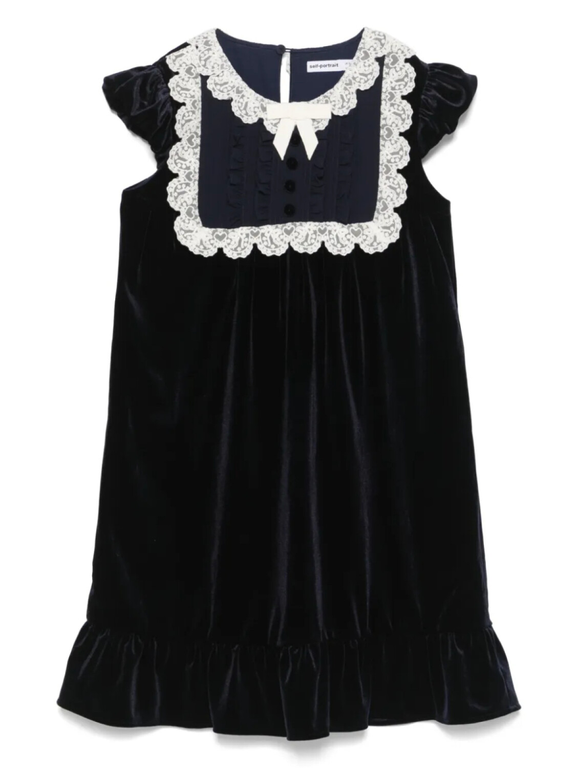 Self-Portrait Kids бархатное платье, синий
Self-Portrait Kids бархатное платье, синий