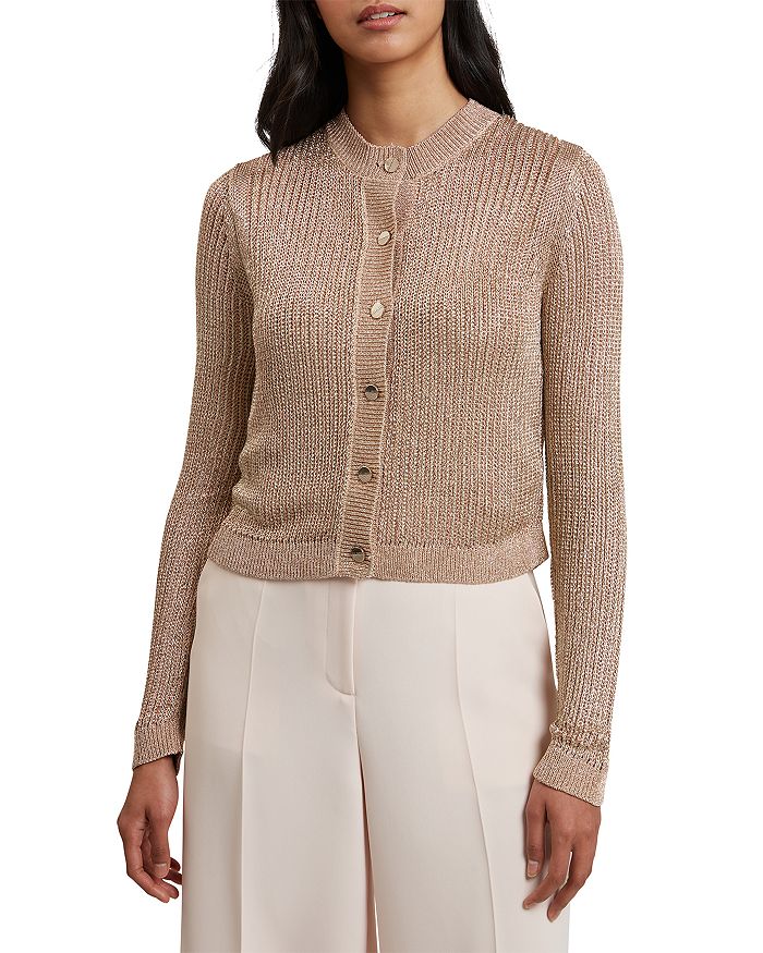 Кардиган вязаный "Manya" с кольчужным узором Ted Baker, золотой
Кардиган вязаный "Manya" с кольчужным узором Ted Baker, золотой