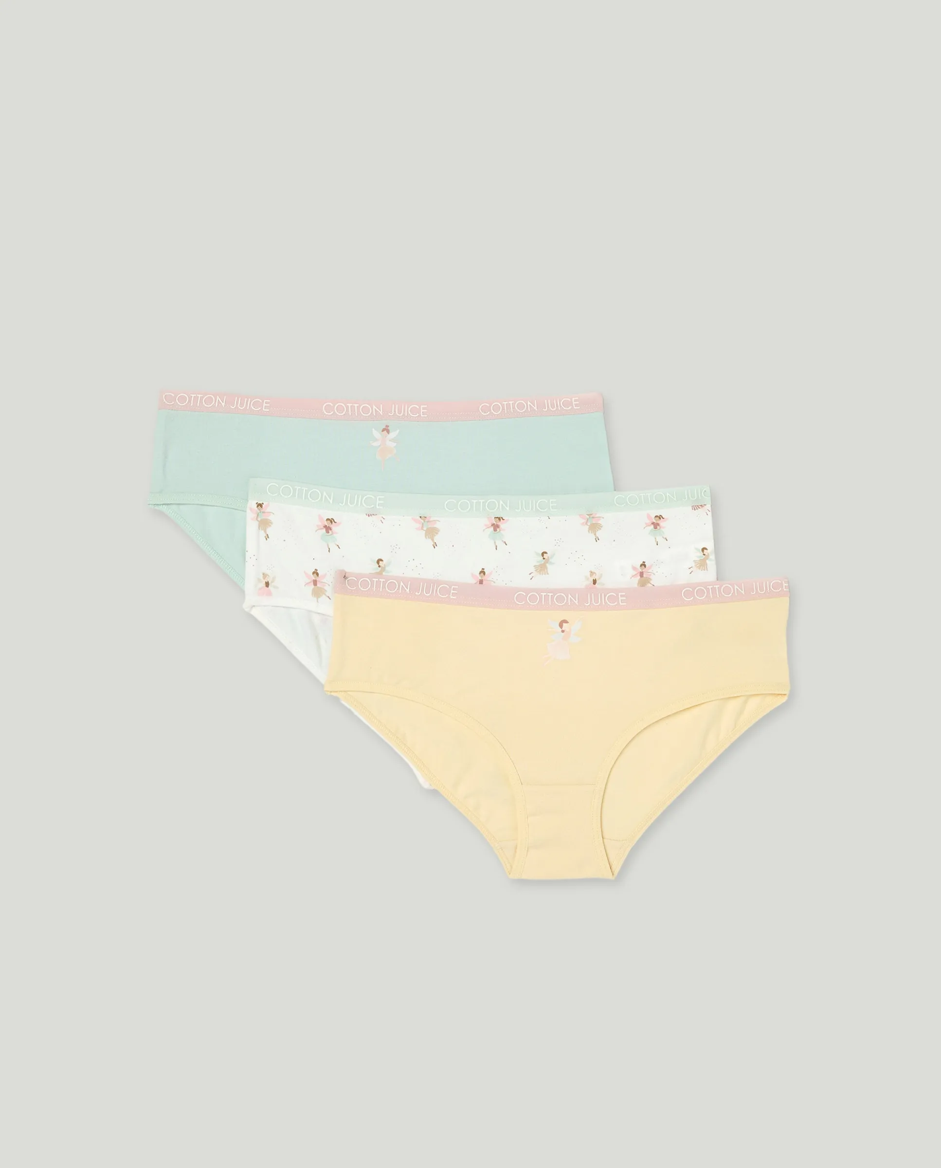 Набор из трех детских трусиков с принтом Cotton Juice, многоцветный
Набор из трех детских трусиков с принтом Cotton Juice, многоцветный