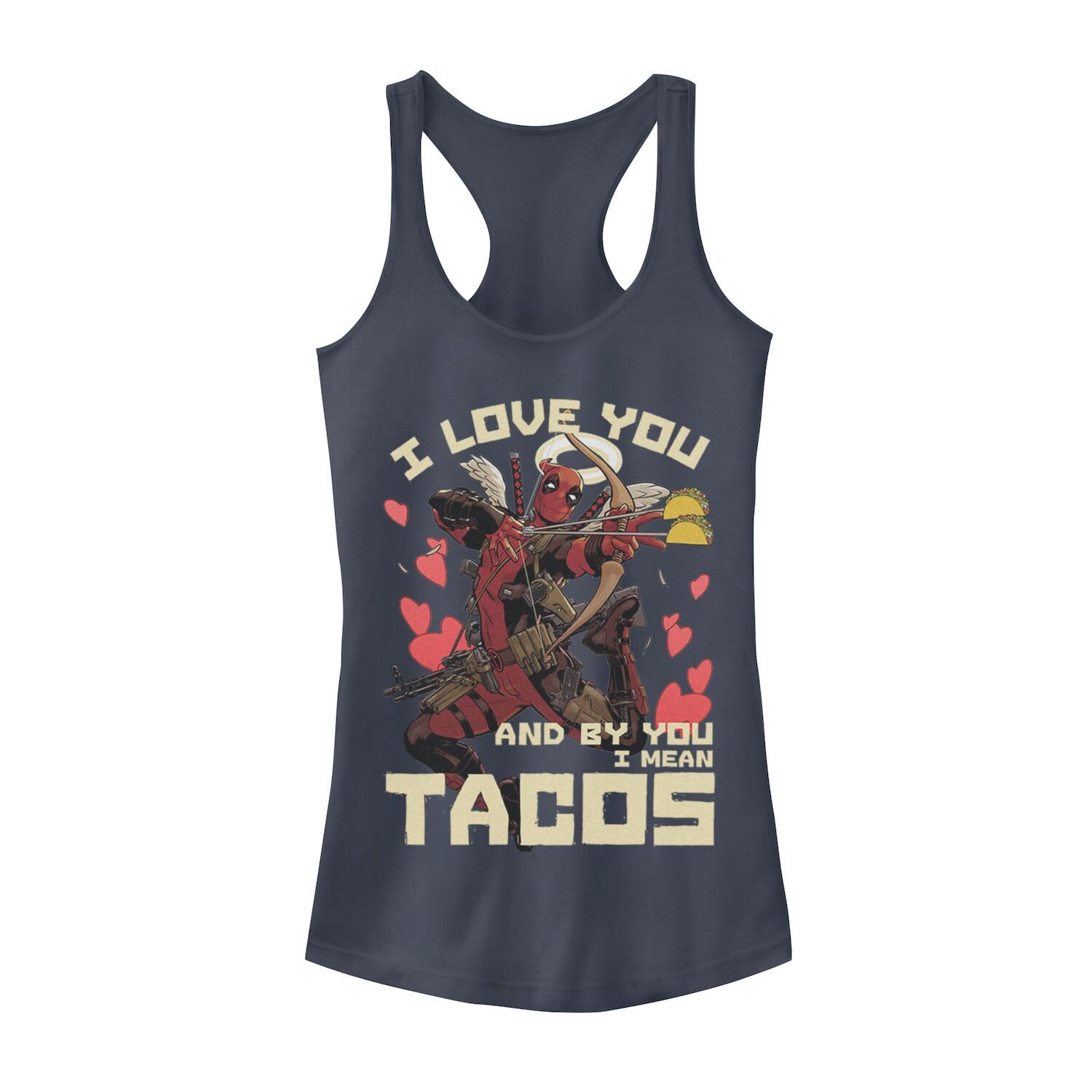 Юниорский Marvel Deadpool Cupid Love For Tacos Tank Licensed Character
Юниорский Marvel Deadpool Cupid Love For Tacos Tank Licensed Character