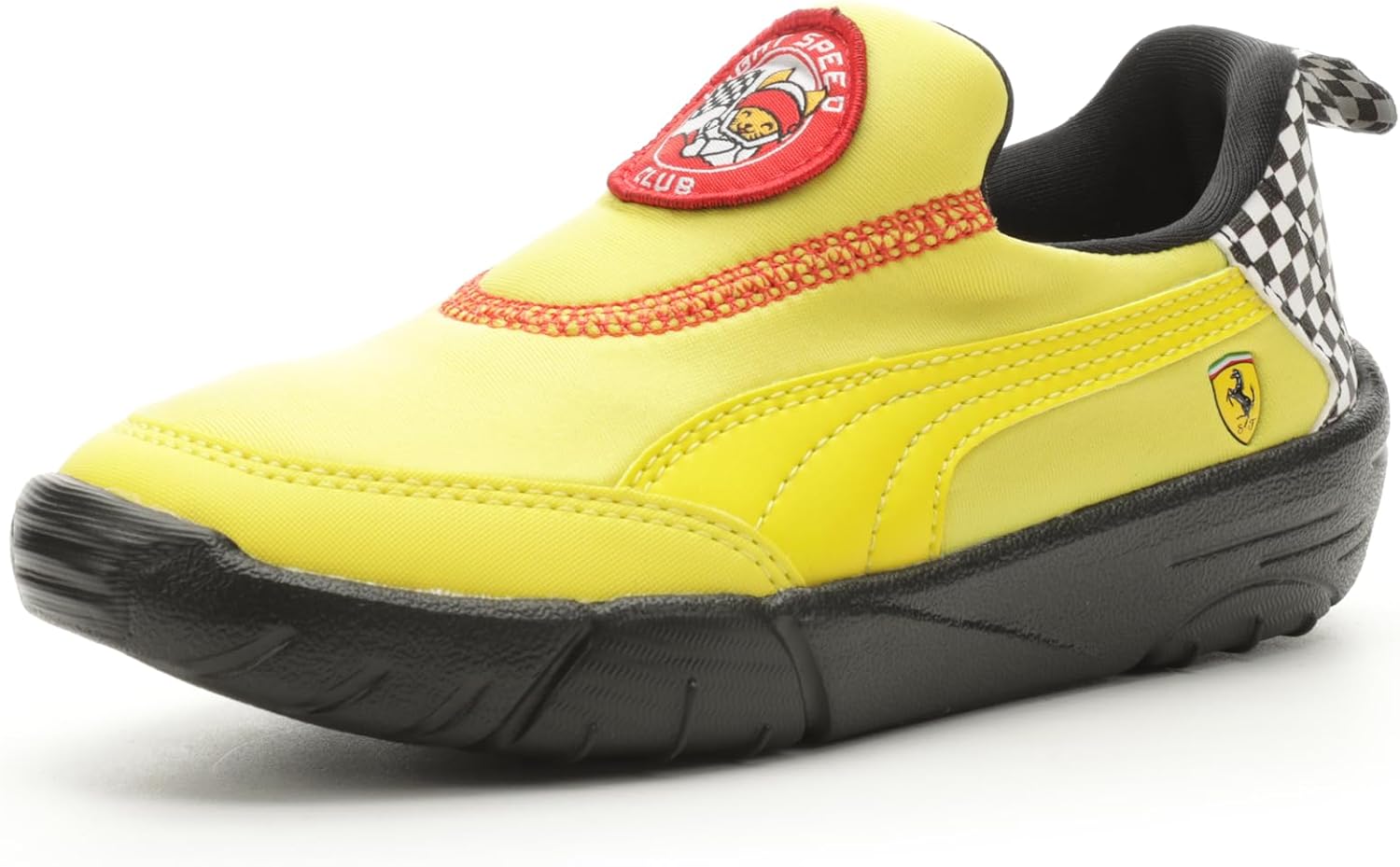 Кроссовки Puma для детей и подростков Scuderia Ferrari без шнурков, черный/желтый
Кроссовки Puma для детей и подростков Scuderia Ferrari без шнурков, черный/желтый