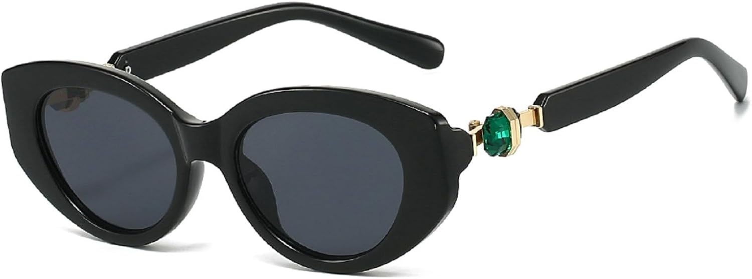 Солнцезащитные очки «кошачий глаз» для женщин, украшенные стразами, роскошные винтажные женские овальные солнцезащитные очки, популярные дорожные очки с защитой от УФ-излучения UV400 mincl, Black
Солнцезащитные очки «кошачий глаз» для женщин, украшенные стразами, роскошные винтажные женские овальные солнцезащитные очки, популярные дорожные очки с защитой от УФ-излучения UV400 mincl, Black