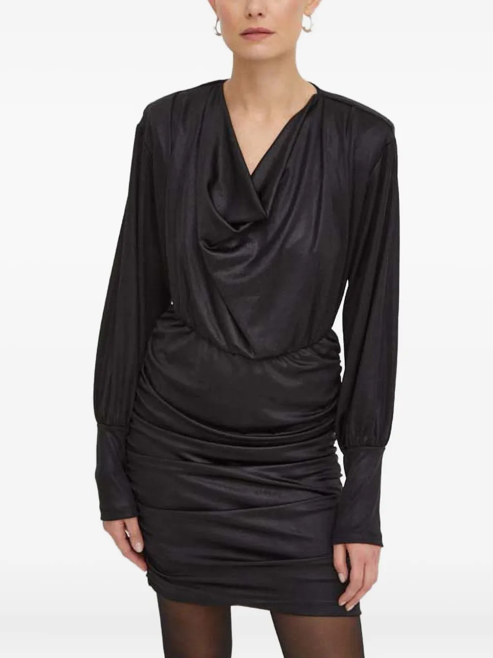 Платье с драпировкой на горловине Gestuz, черный
Платье с драпировкой на горловине Gestuz, черный