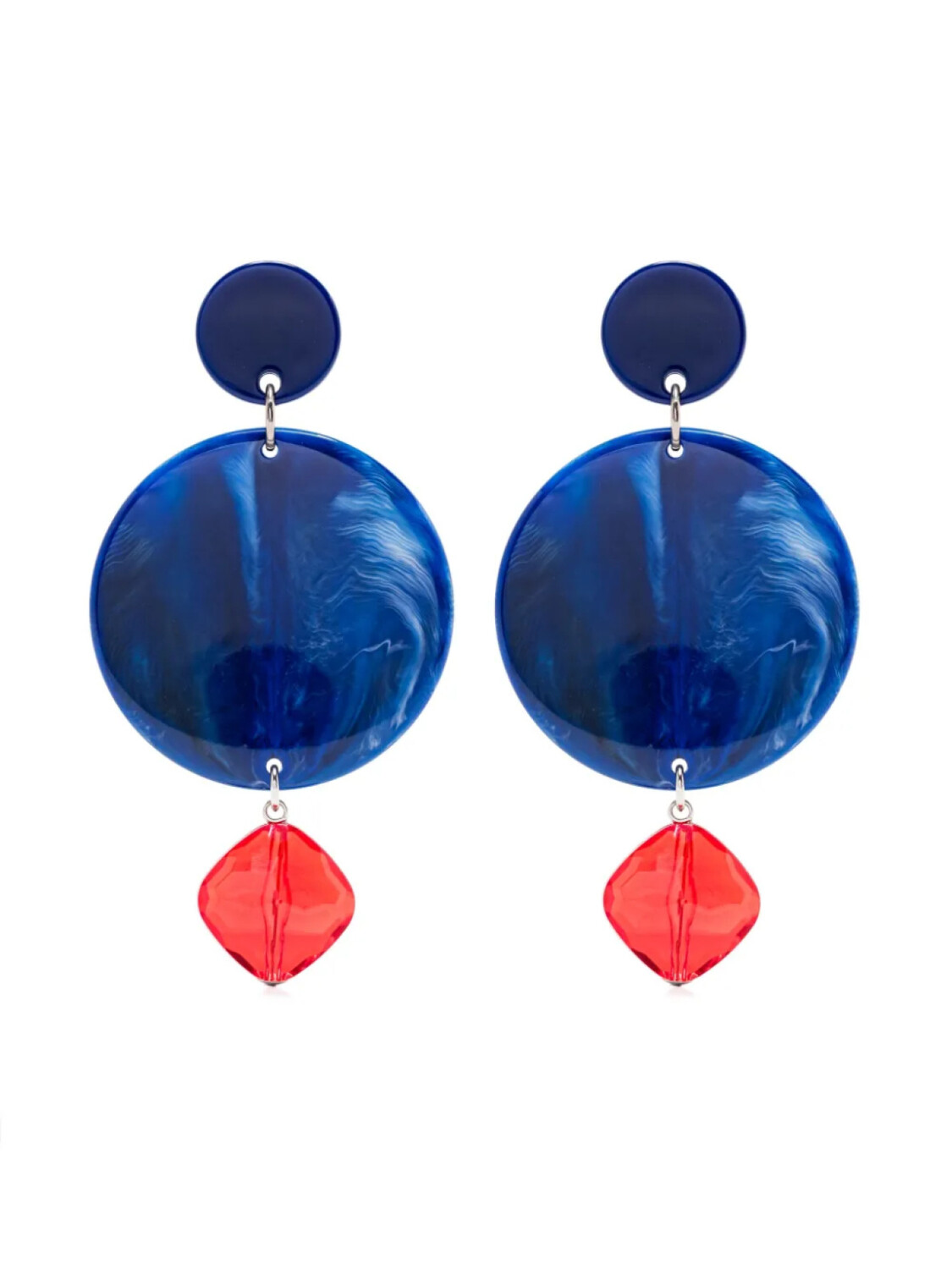 Серьги-подвески Emporio Armani, синий 
Серьги-подвески Emporio Armani, синий