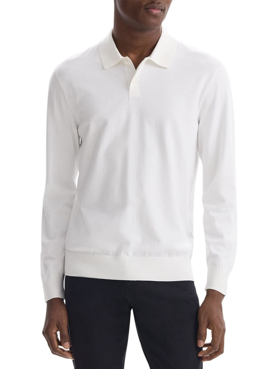 Рубашка-поло из хлопкового джерси Клинтон Theory, белый
Рубашка-поло из хлопкового джерси Клинтон Theory, белый