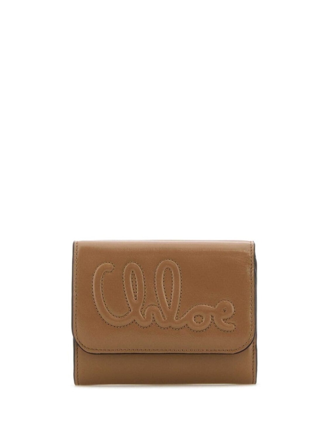 Кожаный кошелек тройного сложения Chloé, нейтральный цвет
Кожаный кошелек тройного сложения Chloé, нейтральный цвет