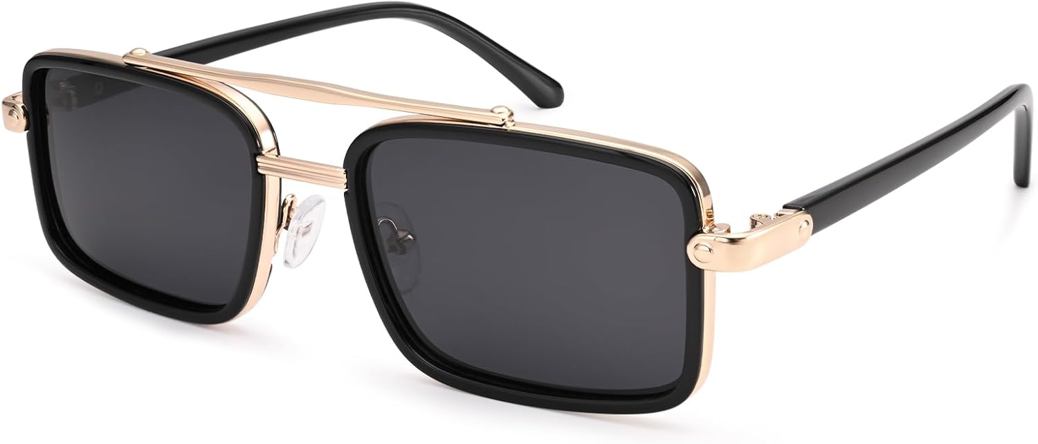 Поляризованные солнцезащитные очки-авиаторы Dollger для мужчин и женщин, модные ретро-дизайнерские прямоугольные солнцезащитные очки с защитой от бликов и УФ-излучения, Gold & Black
Поляризованные солнцезащитные очки-авиаторы Dollger для мужчин и женщин, модные ретро-дизайнерские прямоугольные солнцезащитные очки с защитой от бликов и УФ-излучения, Gold & Black