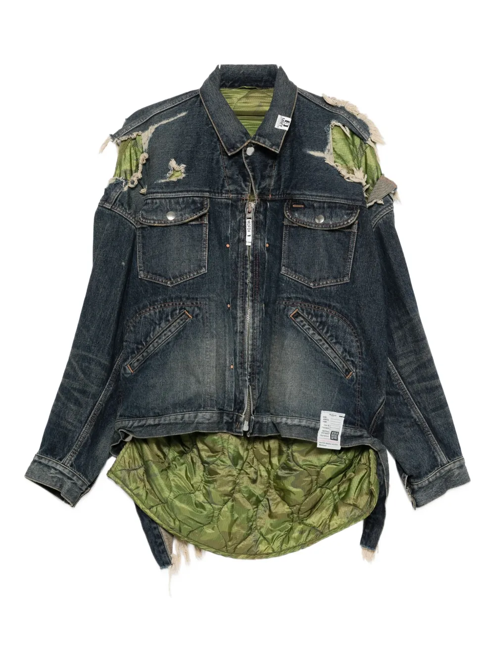 Многослойная джинсовая куртка Maison Mihara Yasuhiro, синий
Многослойная джинсовая куртка Maison Mihara Yasuhiro, синий