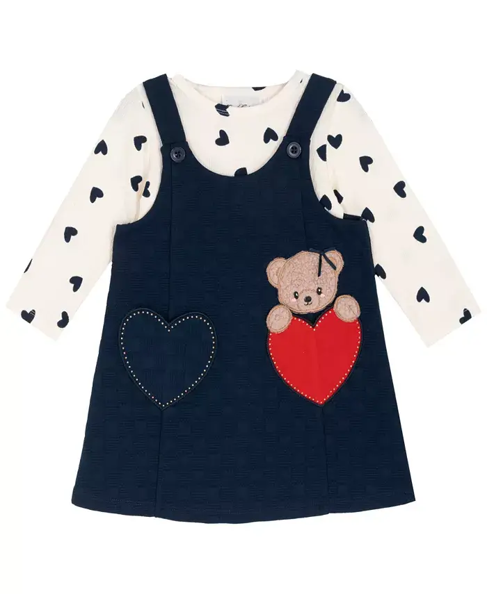 Комплект из 2 предметов: джемпер с карманом в виде сердечка и подходящая блузка для девочек Rare Editions
Комплект из 2 предметов: джемпер с карманом в виде сердечка и подходящая блузка для девочек Rare Editions