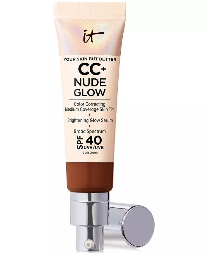 Легкая тональная основа CC+ Nude Glow + сыворотка для сияния SPF 40 It Cosmetics, цвет Deep
Легкая тональная основа CC+ Nude Glow + сыворотка для сияния SPF 40 It Cosmetics, цвет Deep