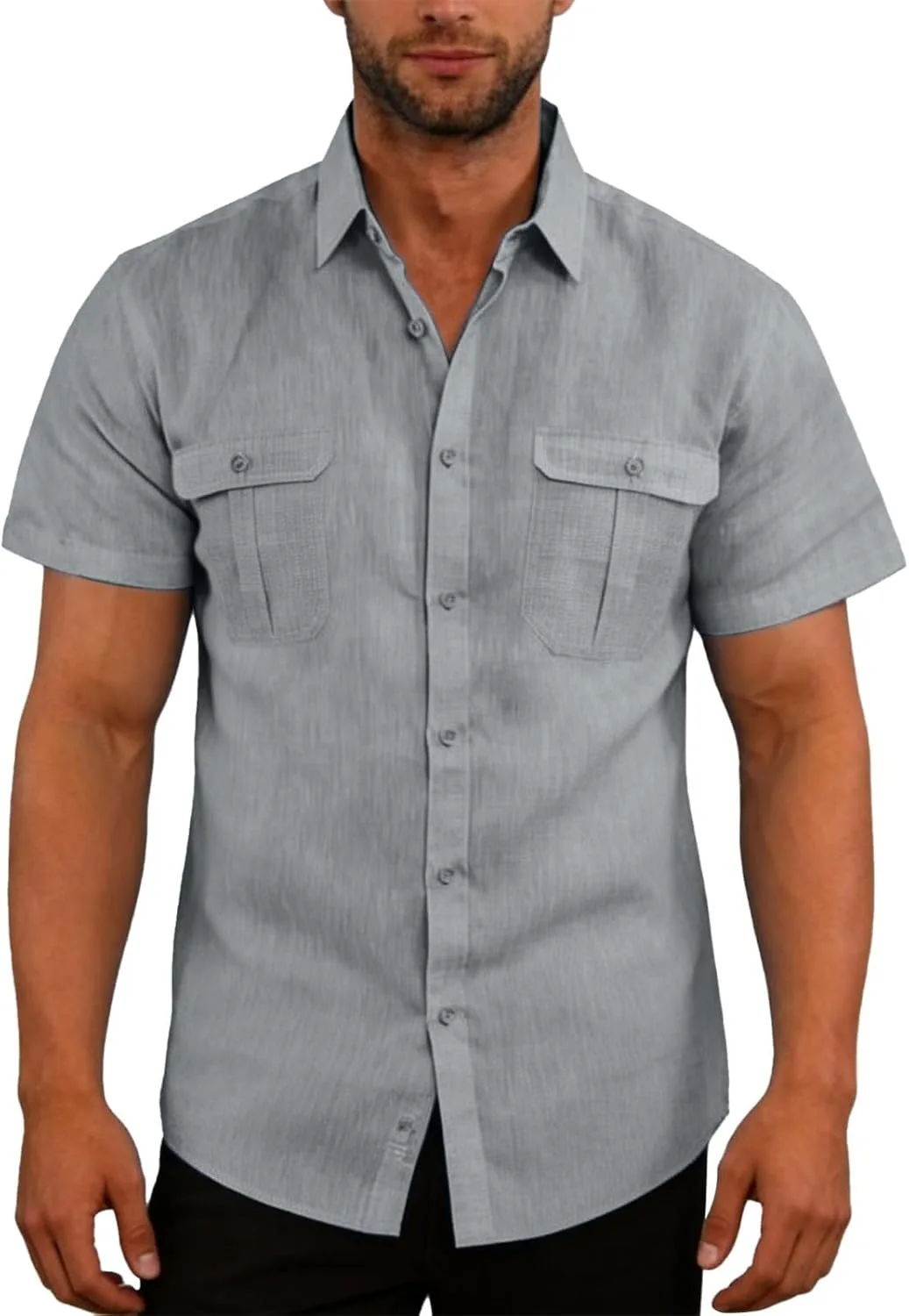 Мужская летняя рубашка с коротким рукавом Casual Trucker
Мужская летняя рубашка с коротким рукавом Casual Trucker