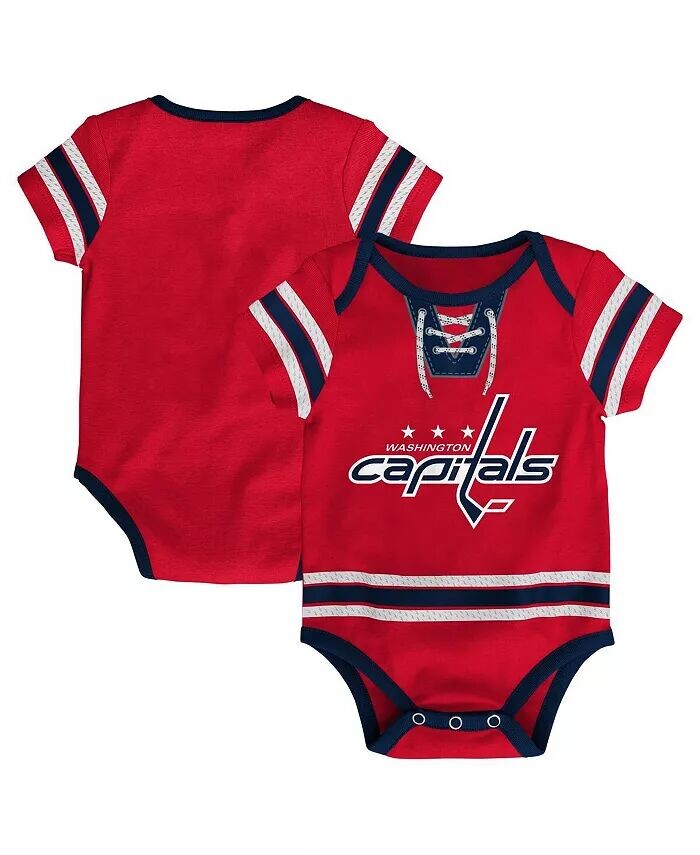 Боди из хоккейной майки Washington Capitals для мальчиков и девочек красного цвета Outerstuff
Боди из хоккейной майки Washington Capitals для мальчиков и девочек красного цвета Outerstuff