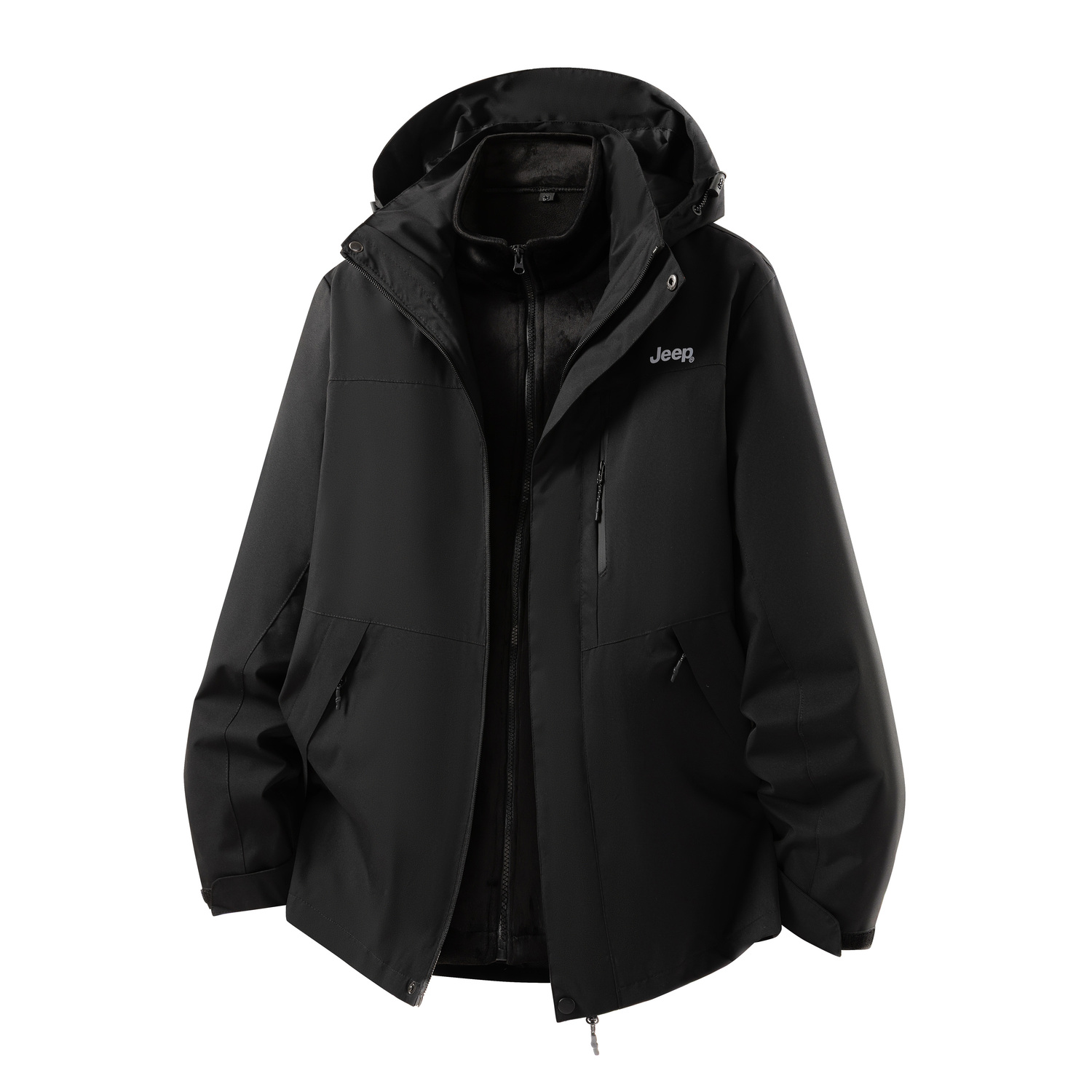 Jeep Куртка из коллекции Leisure Unisex, Black (Fleece Liner+Shell Clothing Sets)
Jeep Куртка из коллекции Leisure Unisex, Black (Fleece Liner+Shell Clothing Sets)