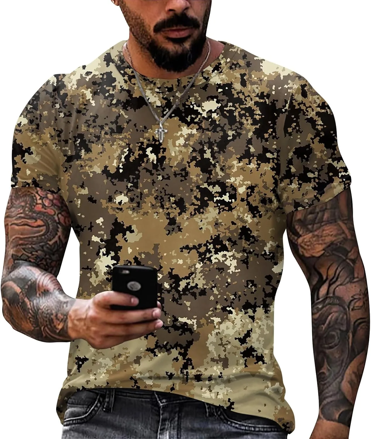 Футболка мужская Cotton Camouflage Crew Neck DJFODJ
Футболка мужская Cotton Camouflage Crew Neck DJFODJ