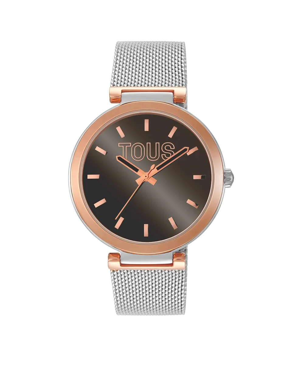 Аналоговые часы S-Mesh Mirror с коричневым циферблатом Tous, серебряный
Аналоговые часы S-Mesh Mirror с коричневым циферблатом Tous, серебряный