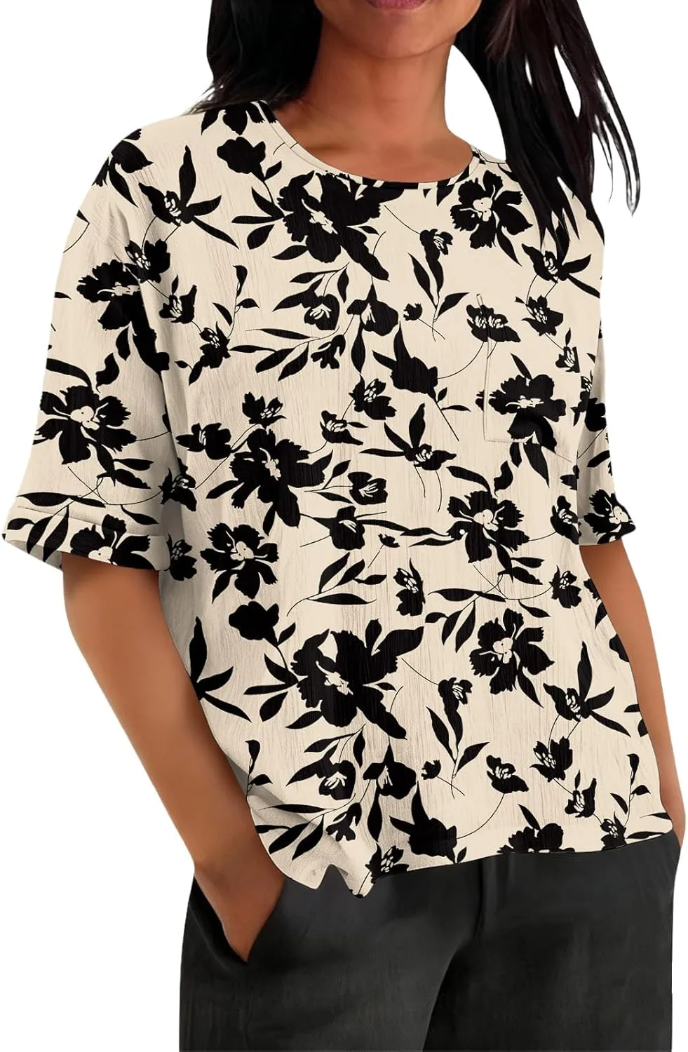 Женская футболка с коротким рукавом и круглым вырезом, свободный крой, размеры S-3XL
Женская футболка с коротким рукавом и круглым вырезом, свободный крой, размеры S-3XL