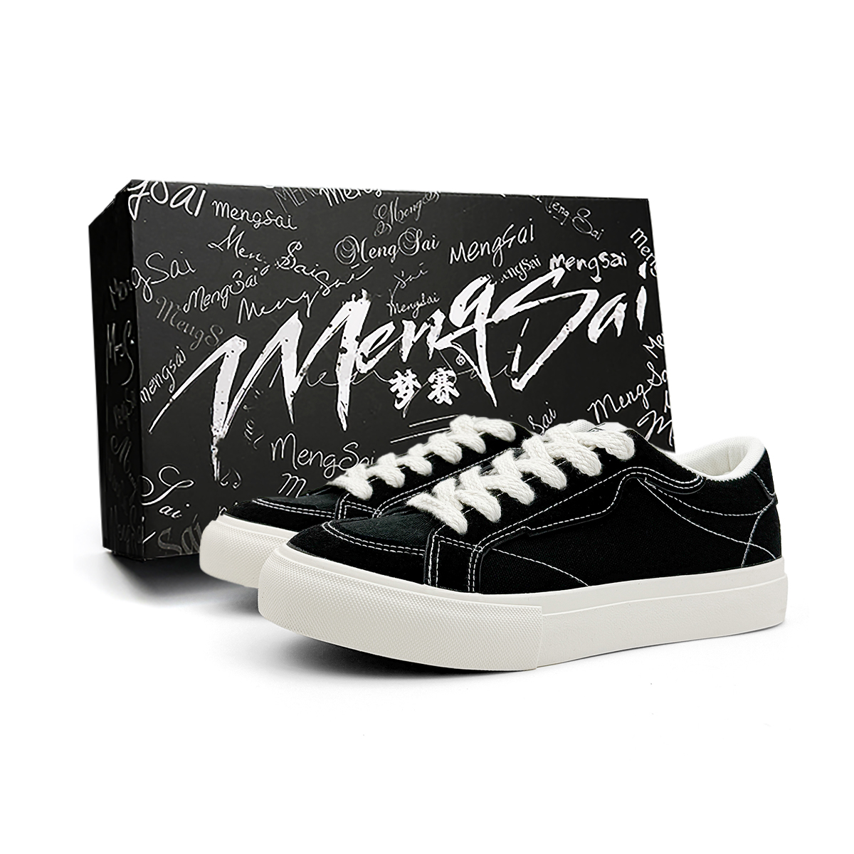 Покрытие, устойчивые к истиранию, легкие и дышащие низкие скейтбордские туфли мужские черные Mengsai
Покрытие, устойчивые к истиранию, легкие и дышащие низкие скейтбордские туфли мужские черные Mengsai