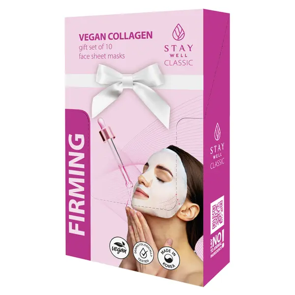 Укрепляющая маска с веганским коллагеном для лица, 10 шт./1 упаковка. Stay Well Firming
Укрепляющая маска с веганским коллагеном для лица, 10 шт./1 упаковка. Stay Well Firming